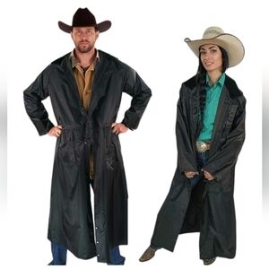 Southwestern Equine American Cowboy Saddle Slicker Rain Coat Duster 2XL Unisex